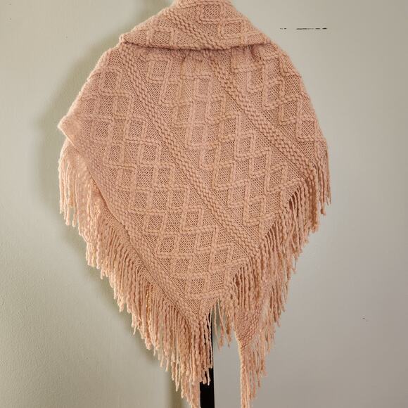 MIXIT Mommy and Me Pink Knit Poncho Set, One Size - Picture 11 of 13